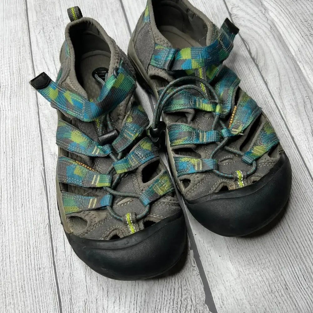 Keen Footwear Green Blue Closed Toe Comfort Sandals Size 4 Big Kids
